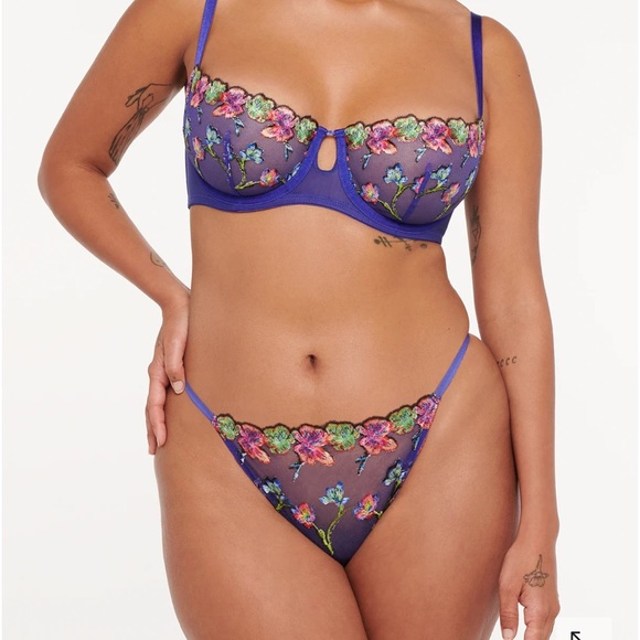 Savage X Fenty Other - Spac'd Out Blue Fresh Bouquet Western Wildflower String Bikini Panty